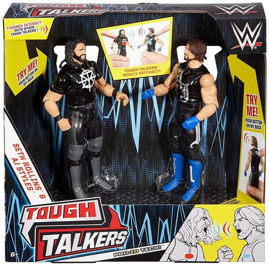 2018 WWE Mattel Tough Talkers Series 2 Seth Rollins & AJ Styles