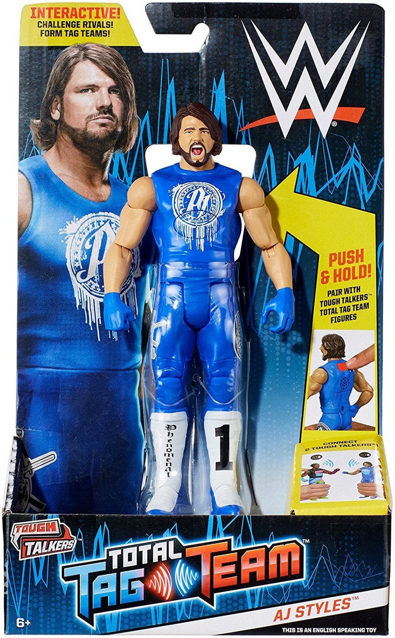 2018 WWE Mattel Tough Talkers: Total Tag Team Series 1 AJ Styles