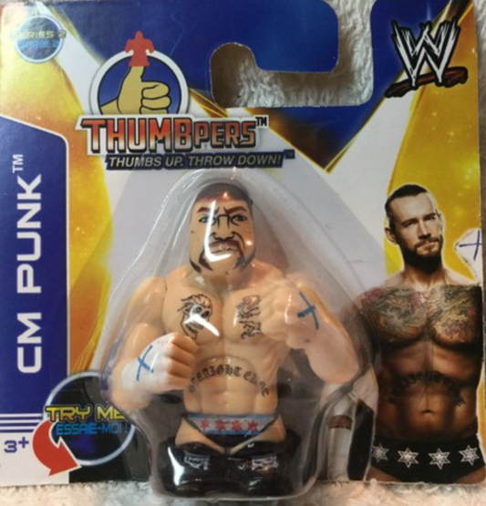 2014 WWE Wicked Cool Toys Thumbpers Series 2 CM Punk