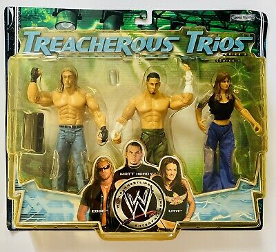 2006 WWE Jakks Pacific Treacherous Trios Series 3 Edge, Matt Hardy & Lita
