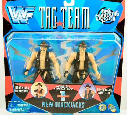 1997 WWF Jakks Pacific Tag Team Series 1 New Blackjacks: Blackjack Bradshaw & Blackjack Windham