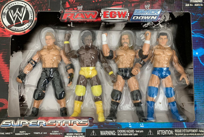 WWF Jakks Pacific Titantron Live "Superstars" Box Set: The Miz, Kofi Kingston, Triple H & Cody Rhodes