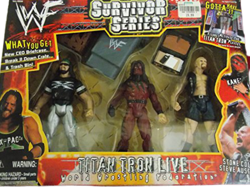 1999 WWF Jakks Pacific Titantron Live Survivor Series Box Set: X-Pac, Kane & Stone Cold Steve Austin