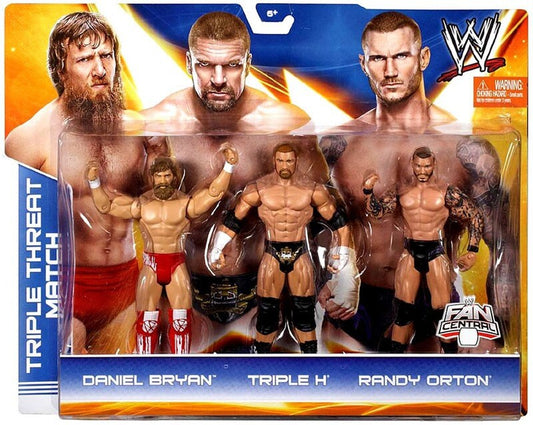 2013 WWE Mattel Basic Triple Threat Match Series 3 Daniel Bryan vs. Triple H vs. Randy Orton [Exclusive]