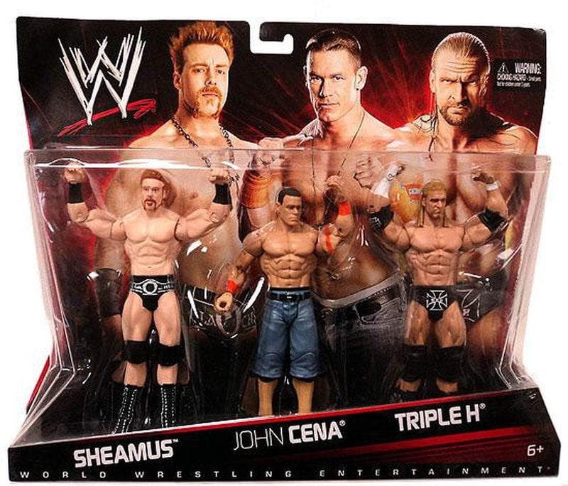 2010 WWE Mattel Basic 3-Packs Series 2 Sheamus, John Cena & Triple H [Exclusive]