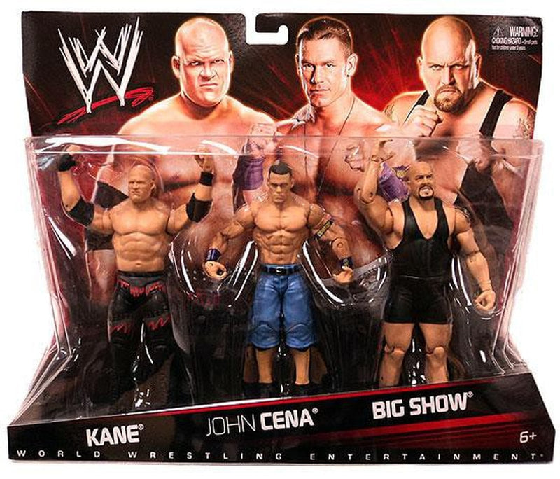 2010 WWE Mattel Basic 3-Packs Series 2 Kane, John Cena & Big Show [Exclusive]