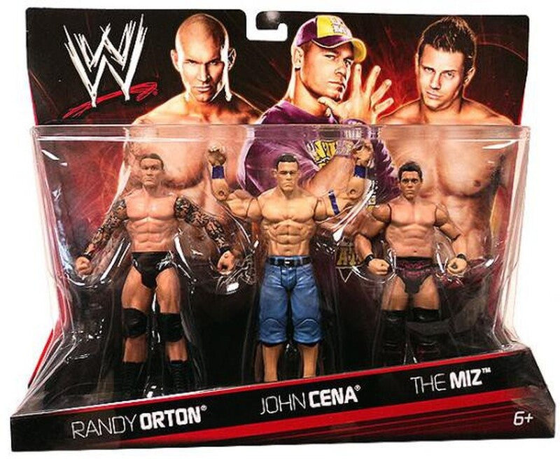 2010 WWE Mattel Basic 3-Packs Series 2 Randy Orton, John Cena & The Miz [Exclusive]