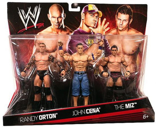 2010 WWE Mattel Basic 3-Packs Series 2 Randy Orton, John Cena & The Miz [Exclusive]