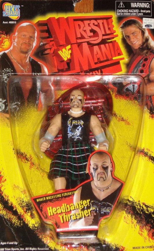 1998 WWF Jakks Pacific WrestleMania XIV Headbanger Thrasher