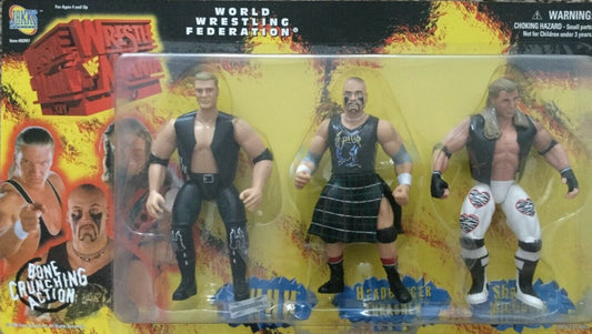 1998 WWF Jakks Pacific WrestleMania XIV Box Set: HHH, Headbanger Thrasher & Shawn Michaels
