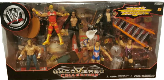 2002 WWE Jakks Pacific Titantron Live Uncovered Collection: Triple H, Hollywood Hulk Hogan, The Rock, Kurt Angle, Undertaker & Rob Van Dam