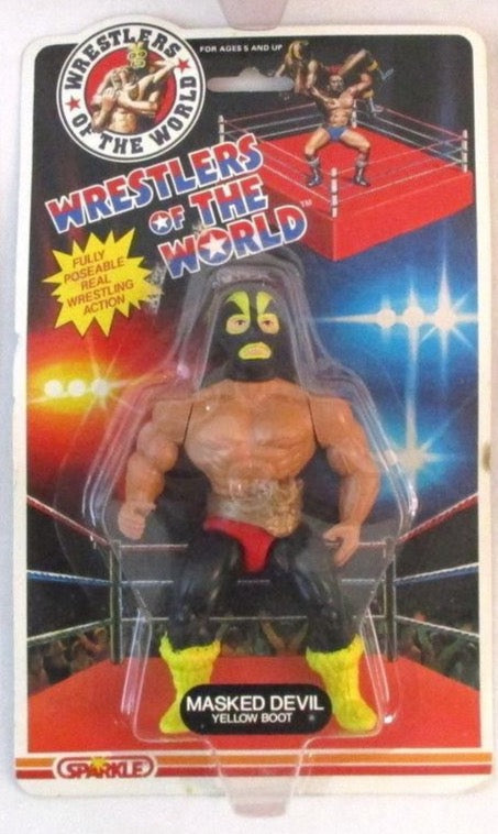 Sparkle Wrestlers of the World Bootleg/Knockoff Masked Devil [Yellow Boot]