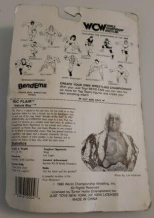 1990 WCW Just Toys Bend-Ems Ric Flair [Small Card]