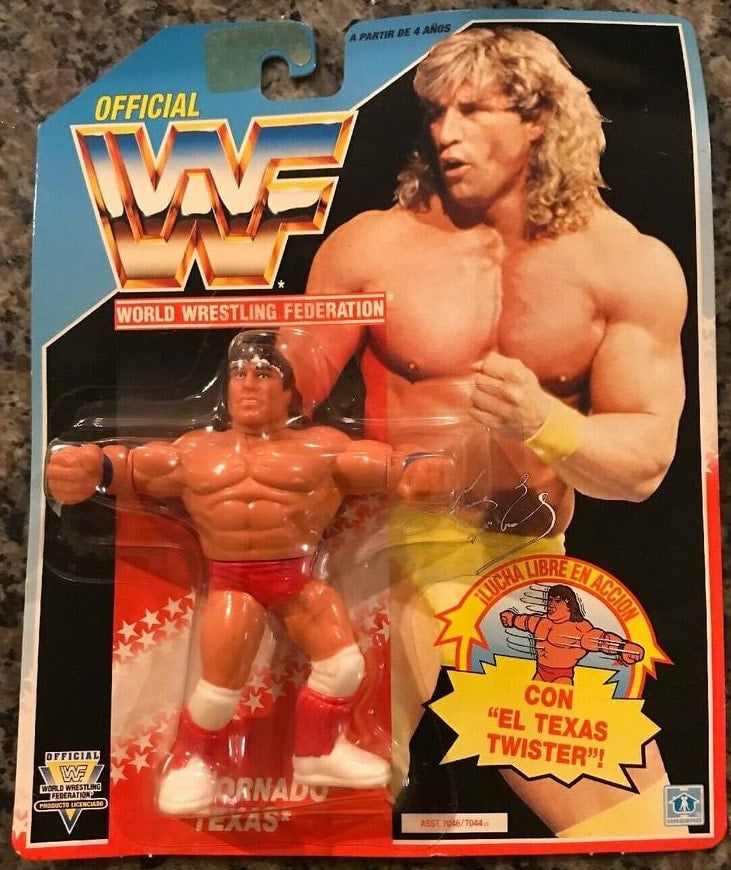 1992 WWF Hasbro Series 3 Texas Tornado with Texas Twister!
