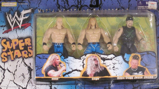 1999 WWF Jakks Pacific SummerSlam '99 "Deadly Games" Box Set: HHH, Edge & Road Dogg Jesse James [Exclusive]