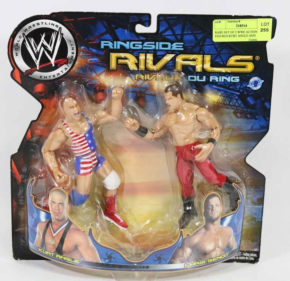 2003 WWE Jakks Pacific Titantron Live Ringside Rivals Series 8 Kurt Angle vs. Chris Benoit