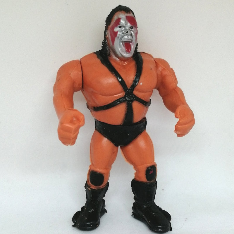 1991 Spanish Dollar Store Rubber WWF Hasbro Bootleg/Knockoff Demolition Ax [With Tan Skin]