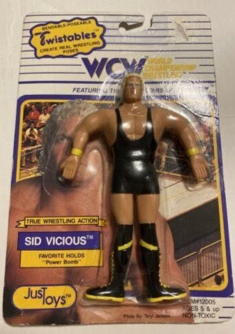 1990 WCW Just Toys Twistables Sid Vicious [Roadkill Card]