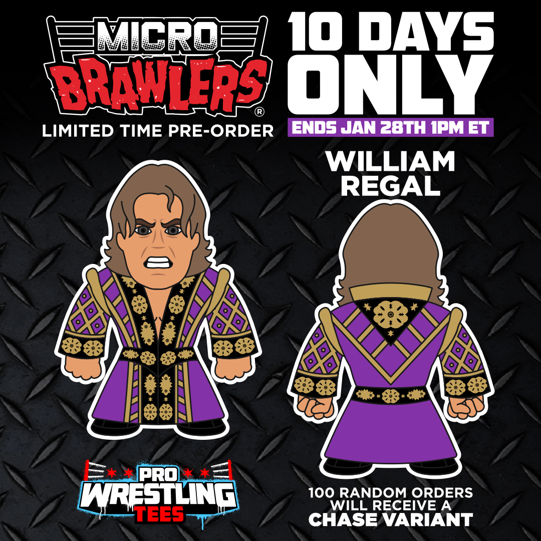 2023 Pro Wrestling Tees Limited Edition Micro Brawler William Regal