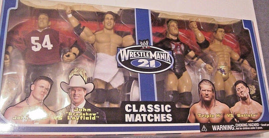 2005 WWE Jakks Pacific Classic Matches [WrestleMania 21]: John Cena vs. John "Bradshaw" Layfield & Triple H vs. Batista