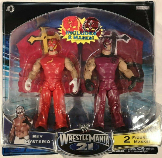 2005 WWE Jakks Pacific Ruthless Aggression UK Exclusive  WrestleMania 21 2-Pack: Rey Mysterio