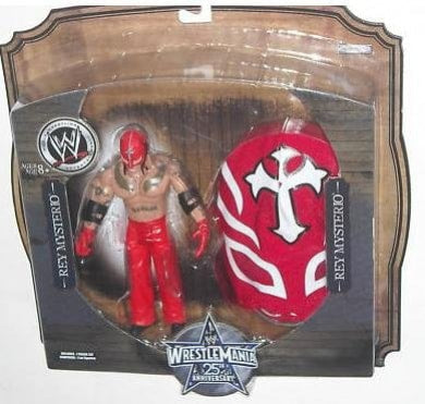 2009 WWE Jakks Pacific Ruthless Aggression WrestleMania 25th Anniversary Signature Gear Rey Mysterio [With Red Pants]