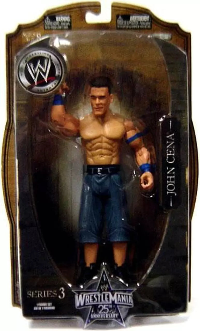 2009 WWE Jakks Pacific Ruthless Aggression WrestleMania 25th Anniversary Series 3 John Cena