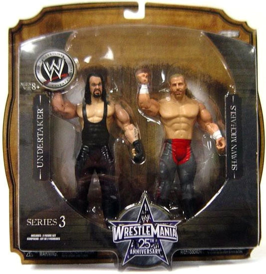 2009 WWE Jakks Pacific Ruthless Aggression WrestleMania 25th Anniversary 2-Packs Series 3: Undertaker & Shawn Michaels