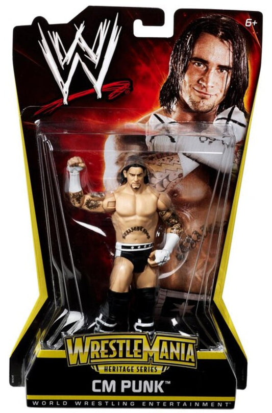 2011 WWE Mattel Basic WrestleMania Heritage Series 2 CM Punk