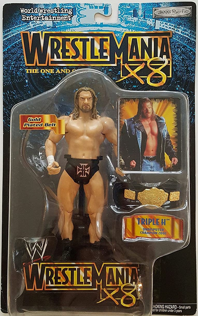 2002 WWE Jakks Pacific R-3 Tech WrestleMania X8 Triple H