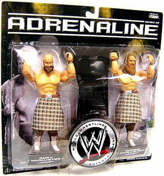 2007 WWE Jakks Pacific Adrenaline Series 26 Rory McAllister & Robbie McAllister