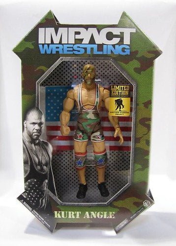 Unreleased TNA/Impact Wrestling Jakks Pacific Deluxe Impact! Kurt Angle [Tribute to the Troops Edition]