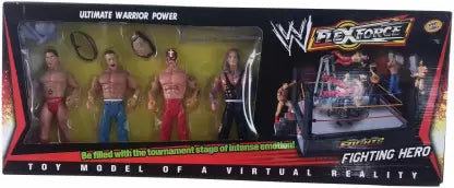 FlexForce Ultimate Warrior Power Bootleg/Knockoff 4-Pack: Batista, John Cena, Rey Mysterio & Jeff Hardy