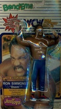 1990 WCW Just Toys Bend-Ems Ron Simmons [Small Card]