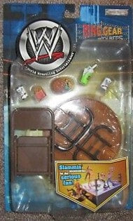 2002 WWF Jakks Pacific Ring Gear Match Bits: Cafeteria Match Bits
