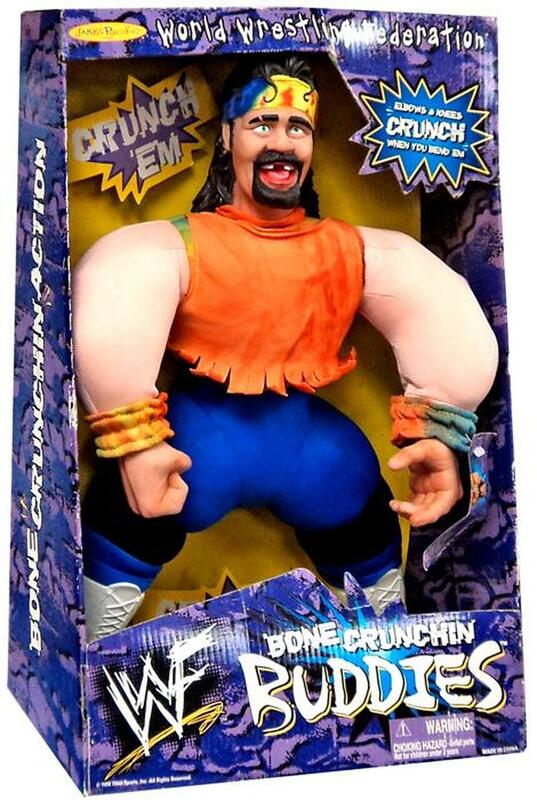 1998 WWF Jakks Pacific Bone Crunchin' Buddies Series 1 Dude Love