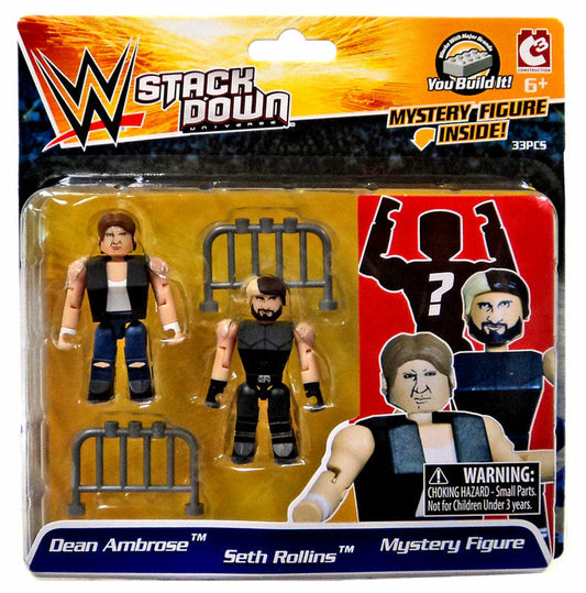 2015 WWE Bridge Direct StackDown Series 4 Dean Ambrose, Seth Rollins & Kane