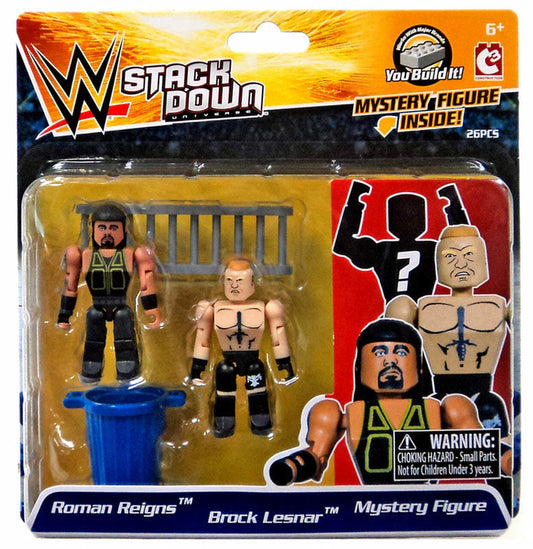 2015 WWE Bridge Direct StackDown Series 4 Roman Reigns, Brock Lesnar & Big Show