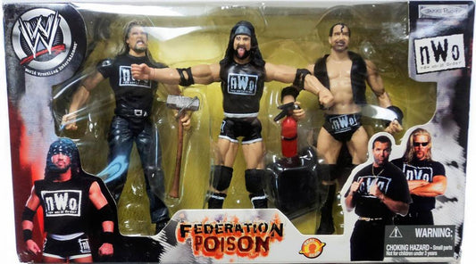 2002 WWE Jakks Pacific R-3 Tech Federation Poison Box Set: Kevin Nash, X-Pac & Scott Hall