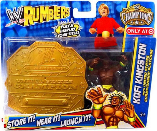 2012 WWE Mattel Rumblers Series 2 Kofi Kingston [With United States Championship Playcase, Exclusive]