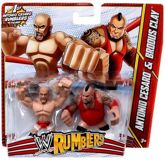2013 WWE Mattel Rumblers Series 3 Antonio Cesaro & Brodus Clay