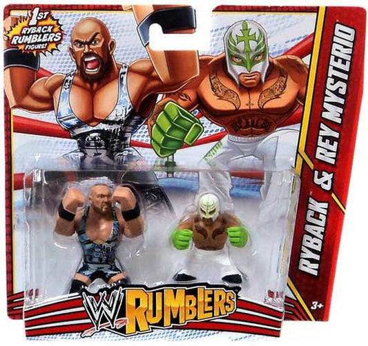 2013 WWE Mattel Rumblers Series 3 Ryback & Rey Mysterio