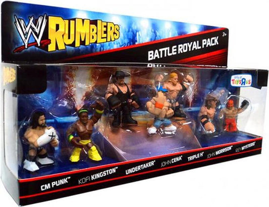 2011 WWE Mattel Rumblers Series 1 Battle Royal Pack: CM Punk, Kofi Kingston, Undertaker, John Cena, Triple H, John Morrison & Rey Mysterio [Exclusive]