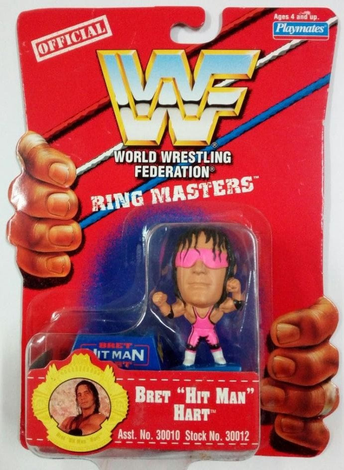 1997 WWF Playmates Toys Ring Masters Bret "Hit Man" Hart
