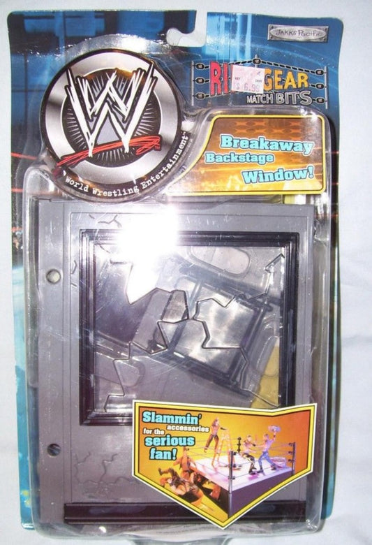 2002 WWF Jakks Pacific Ring Gear Match Bits: Breakaway Backstage Window!