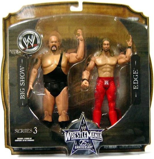 2009 WWE Jakks Pacific Ruthless Aggression WrestleMania 25th Anniversary 2-Packs Series 3: Big Show & Edge
