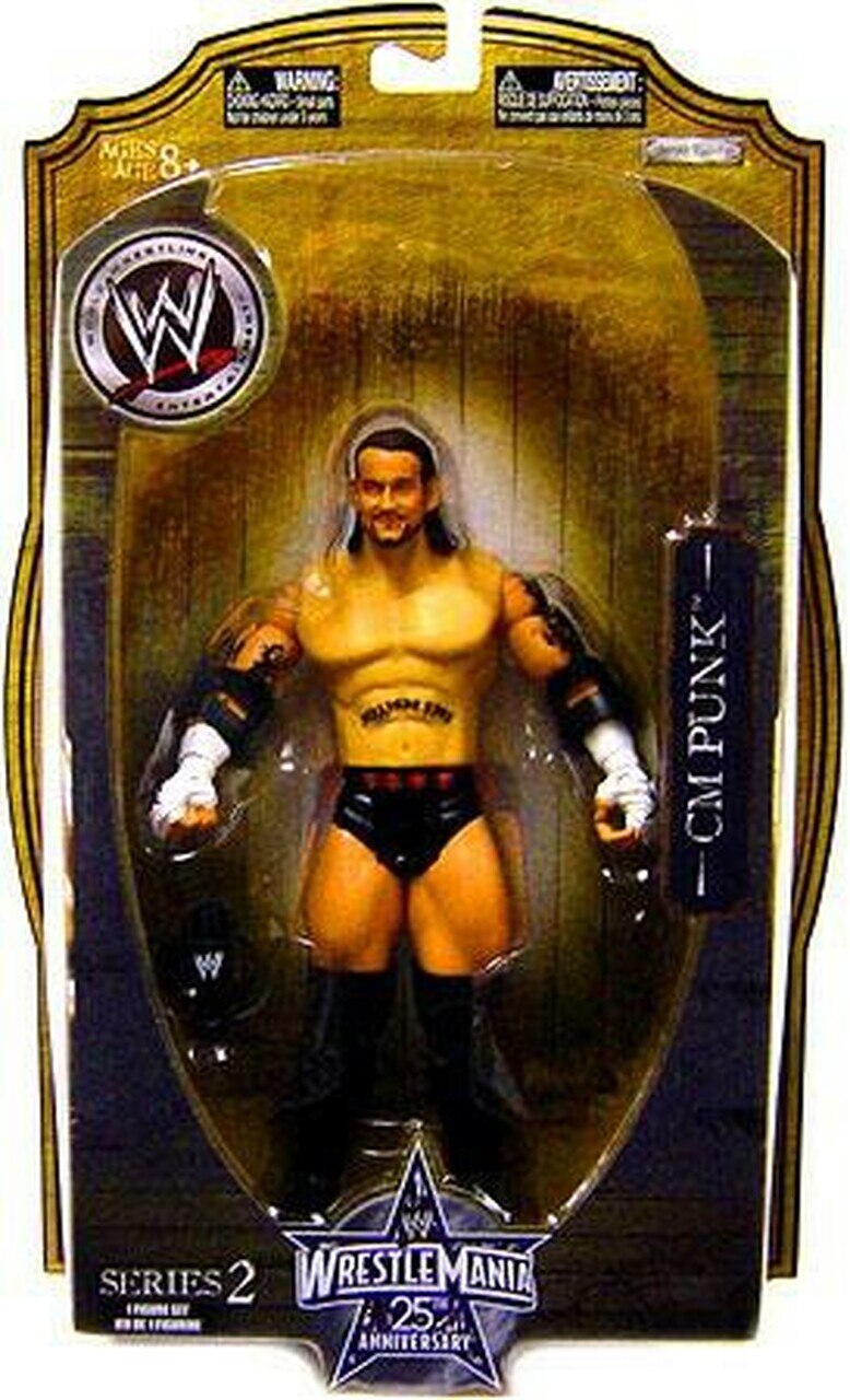 2009 WWE Jakks Pacific Ruthless Aggression WrestleMania 25th Anniversary Series 2 CM Punk
