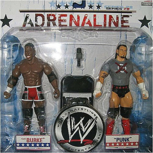 2008 WWE Jakks Pacific Adrenaline Series 28 Elijah Burke & CM Punk
