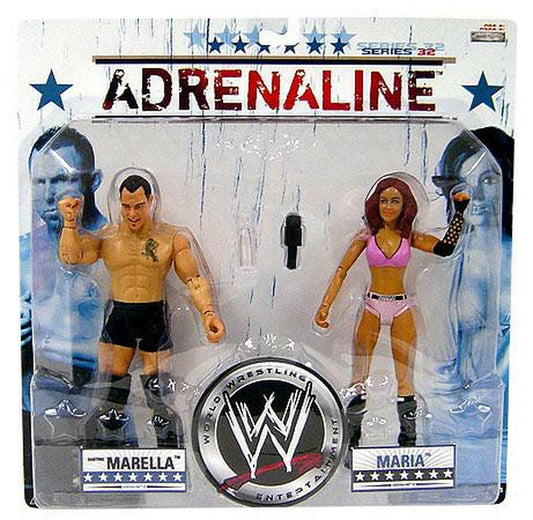 2008 WWE Jakks Pacific Adrenaline Series 32 Santino Marella & Maria