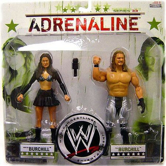 2008 WWE Jakks Pacific Adrenaline Series 33 Katie Lea Burchill & Paul Burchill